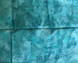 Hoffman Fabrics Batik Aqua and Turquoise Print 1/8 Yard  - £8.53 GBP
