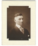 Portrait of Wealthy Young Man Early 1900s c.1925 3.5 x 5 inches Frame wa... - £6.86 GBP
