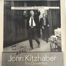 Oregon Governor John Kitzhaber LARGE Environmental Veto PEN Autographed ... - $11.76