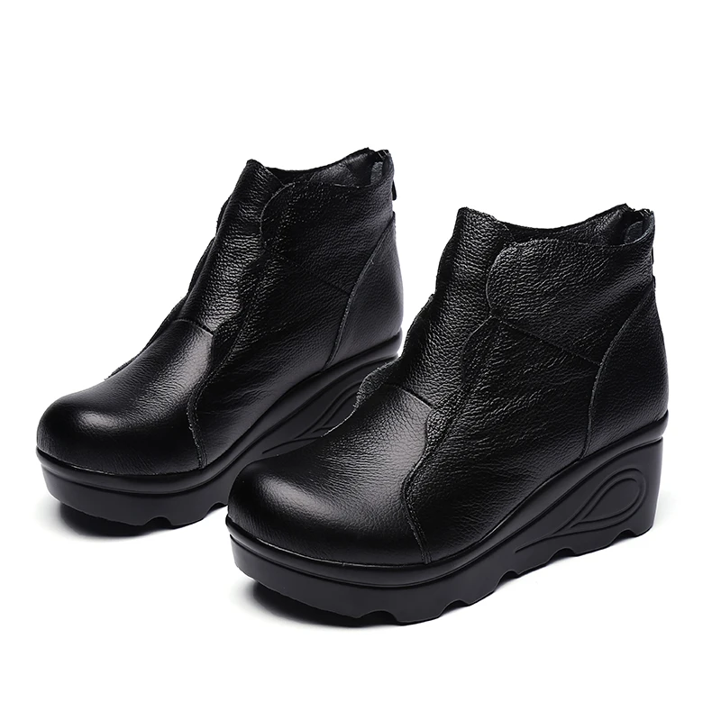 Xiuteng Platform Zipper Ankle Winter Shoes Women Boots High Quality Height Incre - £190.93 GBP