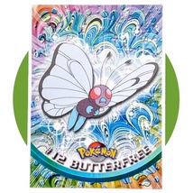Pokemon Topps Series 1 Card (A03): #12 Butterfree, Black Logo - £7.76 GBP