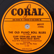 Cliff Steward - Old Piano Roll Blues / Always Say No 1950 78 rpm  Record 60177 - £4.22 GBP
