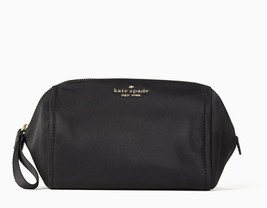 Kate Spade Chelsea Medium cosmetic Nylon Makeup Case Bag Pouch Black NEW W TAG - £38.54 GBP