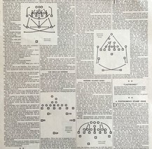 1917 Football Play Diagrams Youth&#39;s Companion Article Full Page Sports L... - $24.99