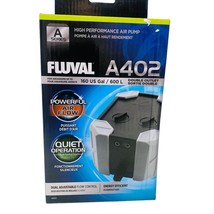 A402 Air Pump (up to 160 US Gal) - Double Outlet Fluval for Aquariums - £41.25 GBP