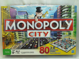 Monopoly City 2009 With 80 3-D Buildings Hasbro Canada New Open Box - £26.97 GBP