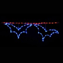 4pc Spooky Halloween Roofline Bats Outdoor LED Lighted Decoration Wireframe - £237.40 GBP
