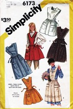 Misses&#39; APRONS Vintage 1983 Simplicity Pattern 6173 Sizes 18-20 UNCUT - £19.75 GBP