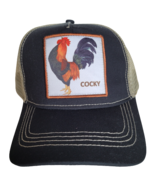 COCKY Rooster Hat Trucker Baseball Cap Mesh Panel Adjustable One Size Sn... - $33.96 CAD