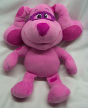 Blue&#39;s Clues Pink Magenta Puppy Dog W/ Glasses 11&quot; Plush Stuffed Animal Toy - $16.34