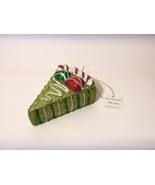 SLICE OF PIE CHRISTMAS ORNAMENT (4.5&quot; X 2&quot;) IN GREEN - $9.85