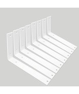 White Rustic Industrial 10 Inch Heavy Duty Metal Wall Brackets - 8PCS - $570.20 MXN