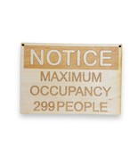 Sign - Personalized - Maximum Occupancy - 7x10 - £15.63 GBP