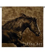 53x51 EASTWARD GALLOP HORSE Western Tapestry Wall Hanging - £139.55 GBP