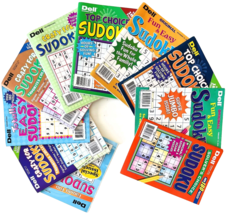 Brand NEW Lot of 10 Dell Penny Press SUDOKU Fun Easy Crazy For Puzzle Books - £15.81 GBP