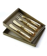 Toulouse Spreaders &amp; Forks KP202 Cheese Spreader Appetizer Fork 4 Pc Set... - $27.72
