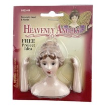 Fibre Craft Heavenly Angels Light Brown Porcelain Head and Hands 9304-04 - $14.49
