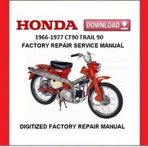 HONDA CT90 TRAIL 90 1966-1977 Factory Service Repair Manual - $20.00