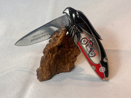 Harley Davidson Sportster Knife Franklin Mint Single Blade Folding Pocke... - £23.42 GBP