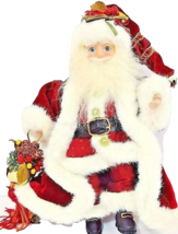 Macy&#39;s Christmas Holiday Lane Jingle Bell Santa Figurine Santa 9&quot; - £14.76 GBP