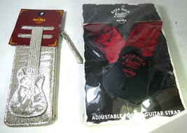 Hard Rock Cafe, HRC set 1 Guitar Strap Lanyard &amp; 1 Guitar Wallet,with sk... - £153.02 GBP