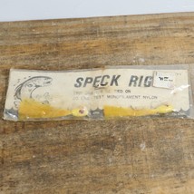 NOS Vtg Speckline Speck Rigs 1/8oz Twin Jig Yellow Fishing Lure - £5.60 GBP