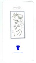 American Airlines International Menu 1992 English and German Y U K Class - $17.80
