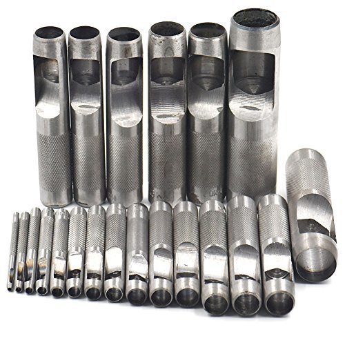 Bluemoona 1 pcs - 2mm Hollow Hole Steel Round Punch Cutter Tool 4 Leather Belt W