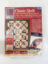 JoAnn Quilt Block of the Month Kit APRIL 1998 Grandmothers Fan Classic Q... - $6.92
