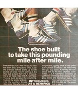 USA Olympics Running Shoe 1979 Advertisement Vintage Sports Footwear DWJJ1 - $34.26 CAD