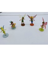 5 Pixie Hollow Fairies Tinkerbell & Friends PVC Figure Cake Toppers Peter Pan - $17.69