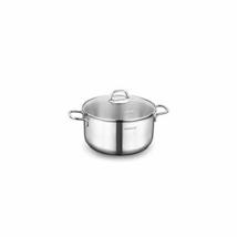 LaModaHome Korkmaz Stainless Steel Stock Pot with See Through Glass Lid, Dishwas - £47.70 GBP