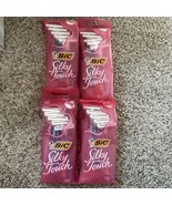 Lot Of 4 Packs Women&#39;s Bic Silky Touch Disposable Razors, 10 CT EA (40 R... - $413.73 MXN