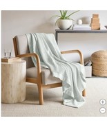 Jennifer Adams Throw Light Blue Waffle 60&quot; X 70&quot; Cotton Lightweight Brea... - €36,93 EUR