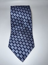 Beautiful Jones New York Neck Tie Geometric Tones of Blue Handsome State... - £13.46 GBP