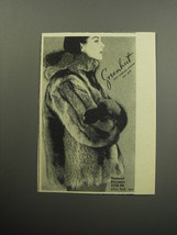 1957 Grenhut Fur Coat Advertisement - Natural Racoon $255.00 plus fed. tax - $18.49