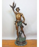 Acteon Greek Hunter Bronze Sculpture By Adrien Étienne Gaudez - £2,766.83 GBP