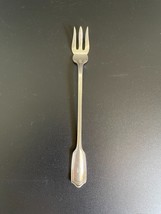 Gorham Stanhope 1900 Silverplate 5¾&quot; Seafood Cocktail Oyster Fork Monogr... - $19.95