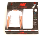 New Balance White Crew Neck Short Sleeve Tee Shirt 3 in Package Men&#39;s S - $39.59