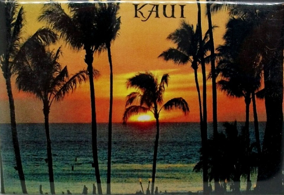 Kaui Hawaii Sunset Fridge Magnet - $6.99