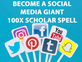 100X 7 SCHOLARS EXTREME BECOME A SOCIAL MEDIA GIANT HIGH MAGICK RING PENDANT image 2