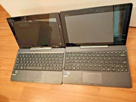 *BROKEN* LOT OF 2X ASUS TRANSFORMER BOOK T100TA WINDOWS LAPTOP TABLET+2 ... - $62.50