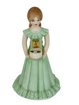 VTG 1982 ENESCO Growing Up Birthday Girls Age 11 Figurine Golden Number  - £19.61 GBP