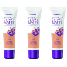 (3 Pack) New Rimmel Stay Matte Liquid Mousse Foundation - 300 Sand - £14.69 GBP