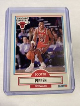 1990-91 Fleer #30 Scottie Pippen Chicago Bulls Basketball Card NM-MT - £1.52 GBP