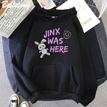Arcane Hoodie Jinx Was Here Doll  Printed Kawaii Aesthetic Clothes Grunge Style  - £55.69 GBP