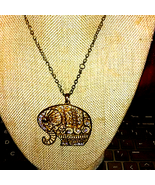 Very OLD Elephant Vintage Necklace~Trunks Up~ - $443.32 MXN
