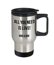 All You Need Is Love And A Dog Mug - Doggy Lover Cup - Funny Cute Gift F... - £15.60 GBP