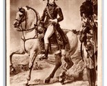RPPC Napoleon on Horseback at Malmaison Painting UNP Postcard W22 - £3.12 GBP