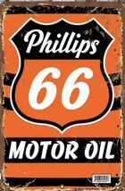 Phillips 66 Retro Vintage Gas Gasoline Oil Tin Sign 8x12 inches Station upw - $34.84 CAD